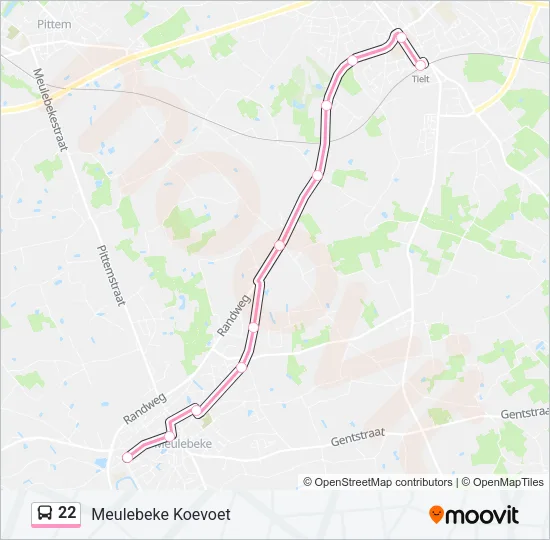 22 Bus Line Map