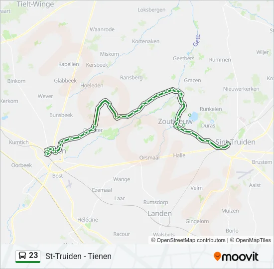 23 Bus Line Map