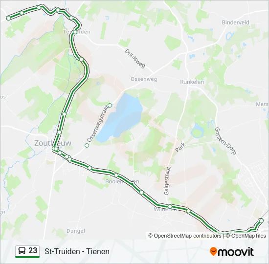 23 Bus Line Map