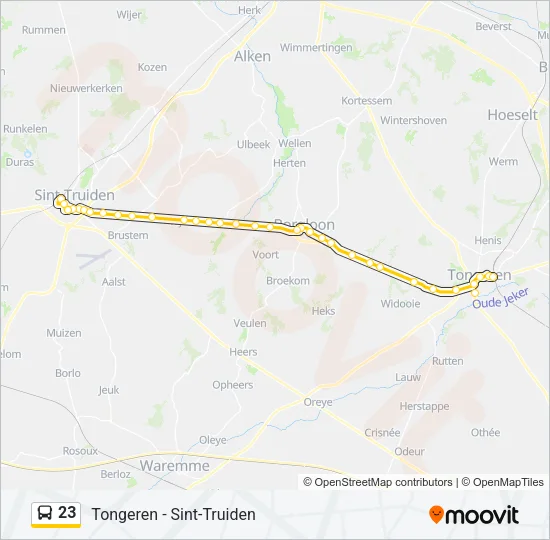 23 Bus Line Map