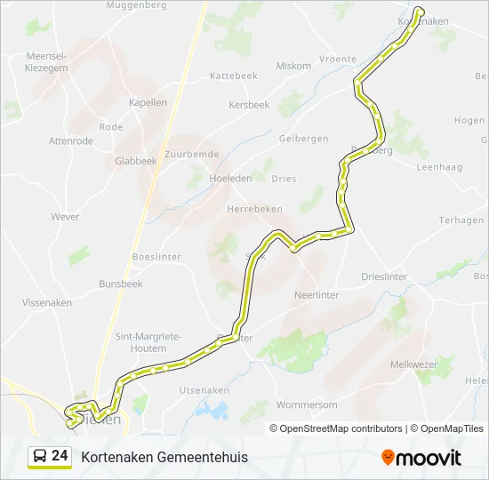 24 Bus Line Map