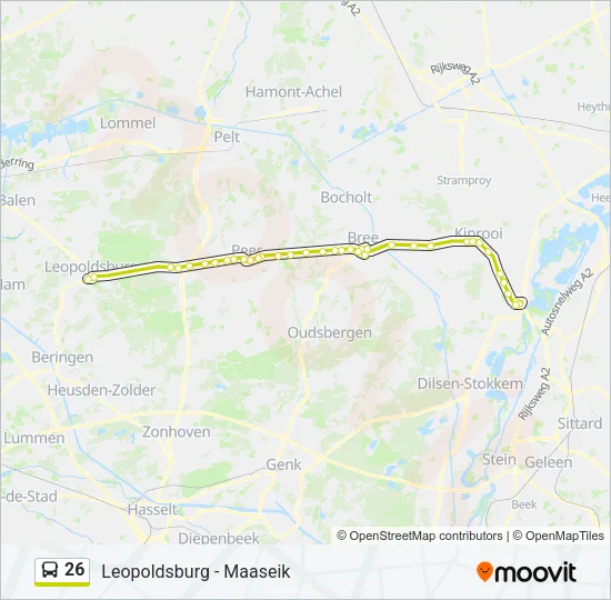 26 Bus Line Map