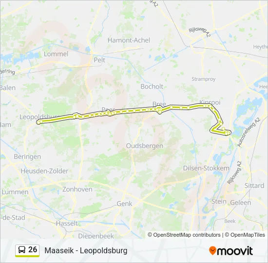 26 Bus Line Map