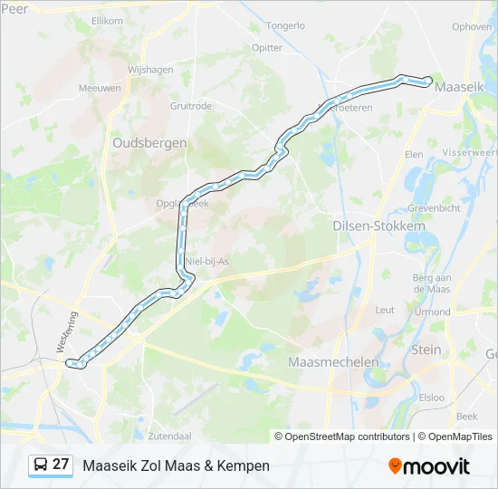 27 Bus Line Map