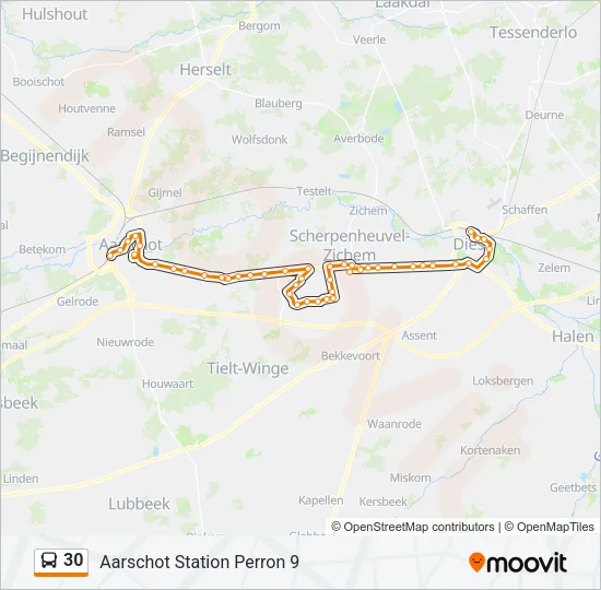 30 Bus Line Map