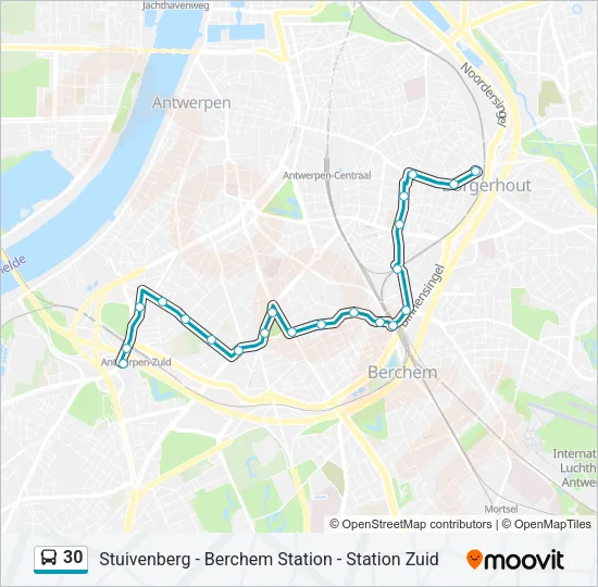 30 Bus Line Map
