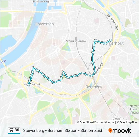 30 Bus Line Map