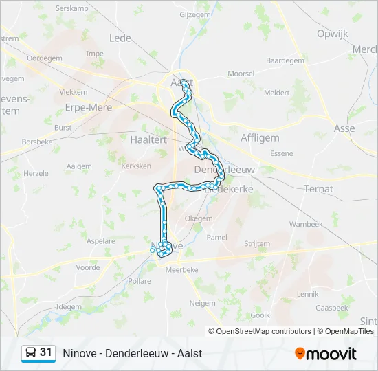 31 Bus Line Map