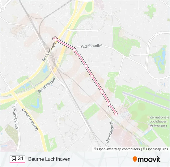 31 Bus Line Map