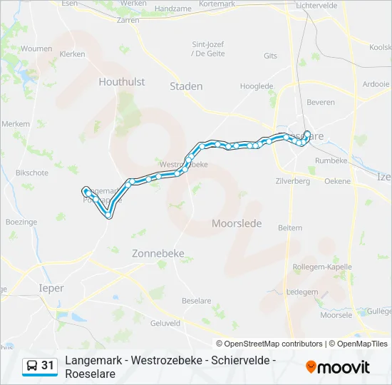 31 Bus Line Map