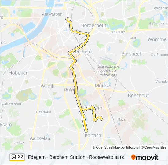 32 Bus Line Map