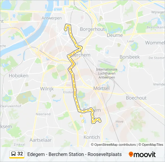 32 Bus Line Map
