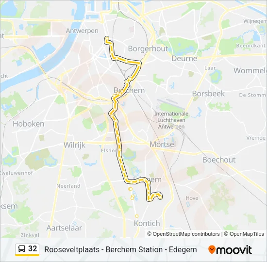 32 Bus Line Map
