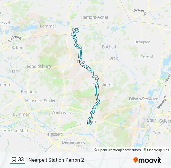 33 Bus Line Map