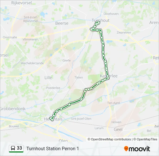 33 Bus Line Map