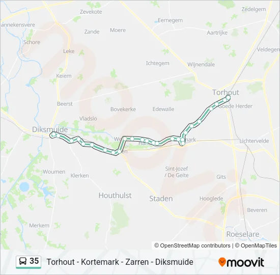 35 Bus Line Map