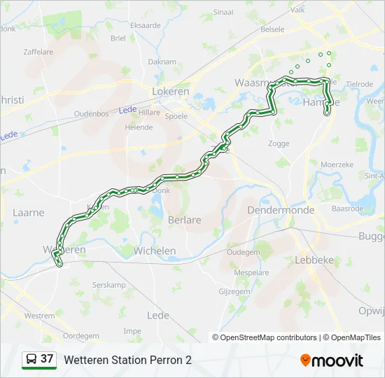 37 Bus Line Map