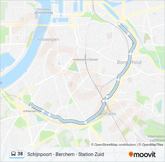 38 Bus Line Map