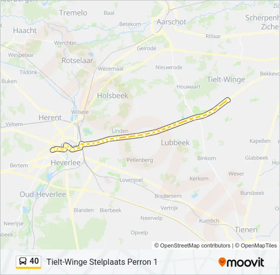 40 Bus Line Map