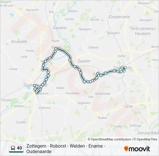 40 Bus Line Map