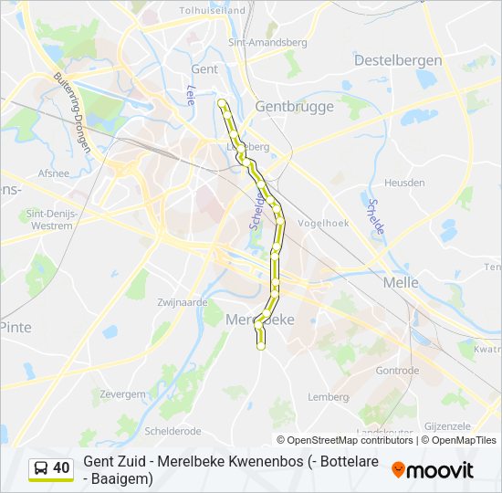 40 Route: Schedules, Stops & Maps - Merelbeke Molenhoek (Updated)