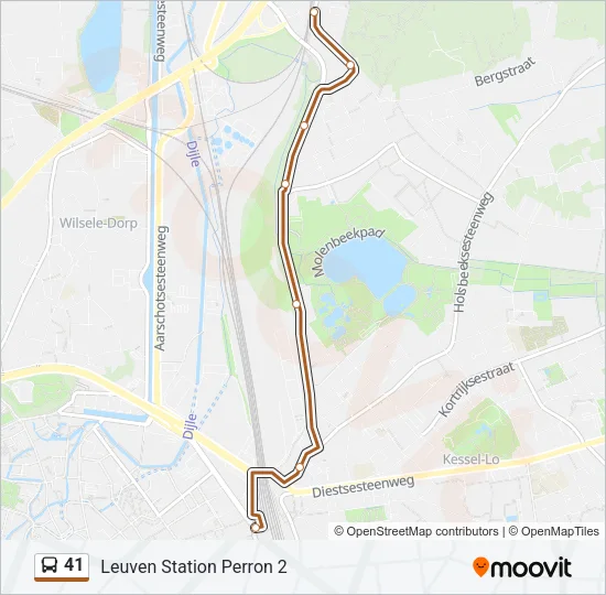 41 Bus Line Map