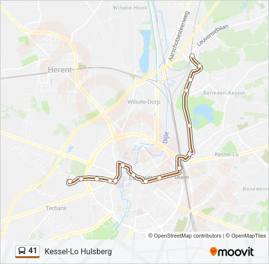41 Bus Line Map