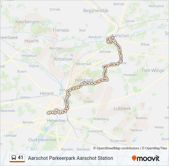 41 Bus Line Map