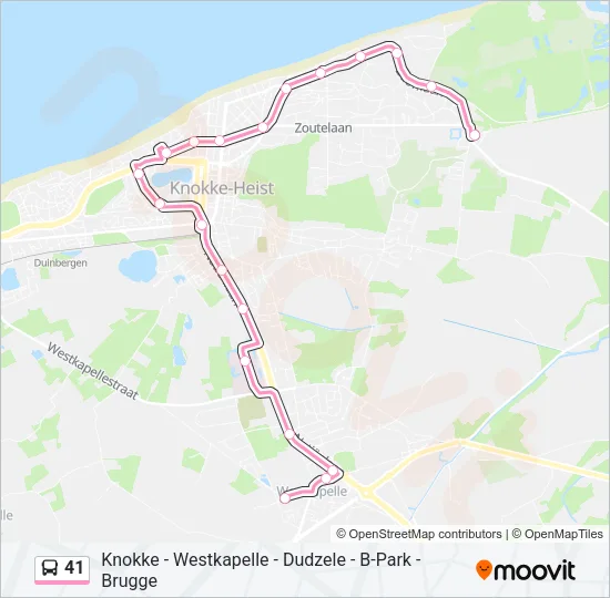 41 Bus Line Map
