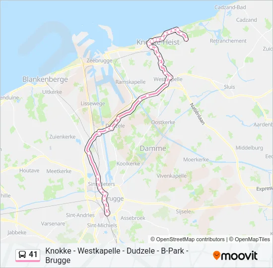 41 Bus Line Map