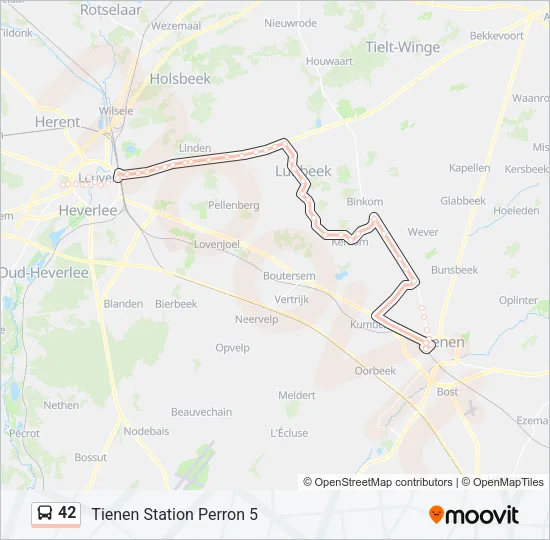 42 Bus Line Map
