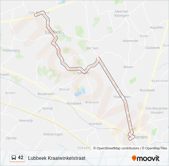 42 Bus Line Map