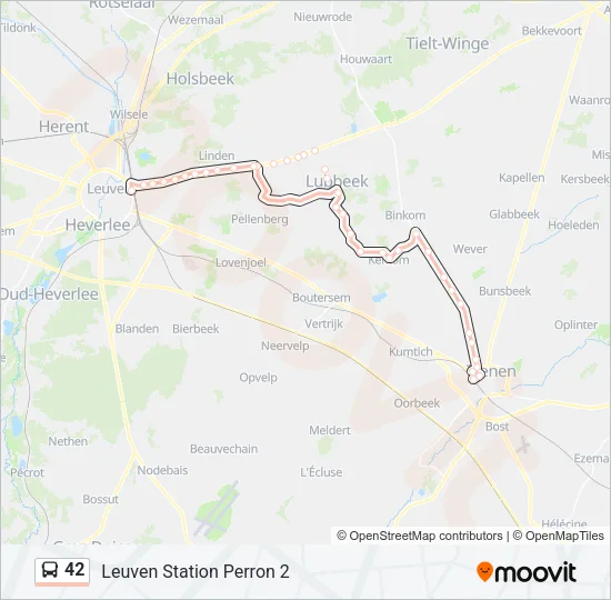 42 Bus Line Map