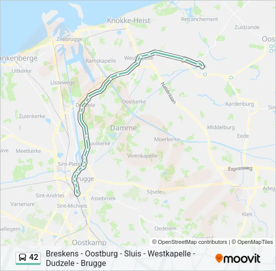 42 Bus Line Map