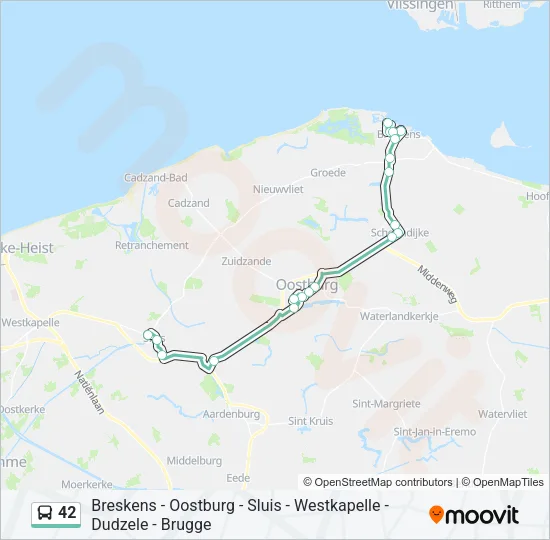 42 Bus Line Map
