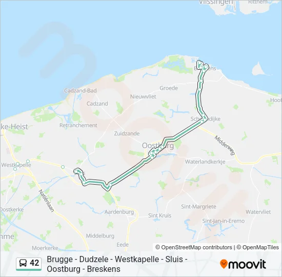 42 Bus Line Map