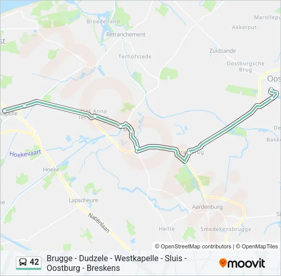 42 Bus Line Map