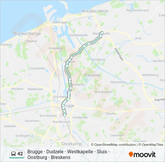 42 Bus Line Map