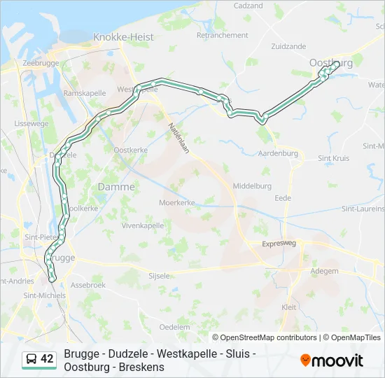 42 Bus Line Map