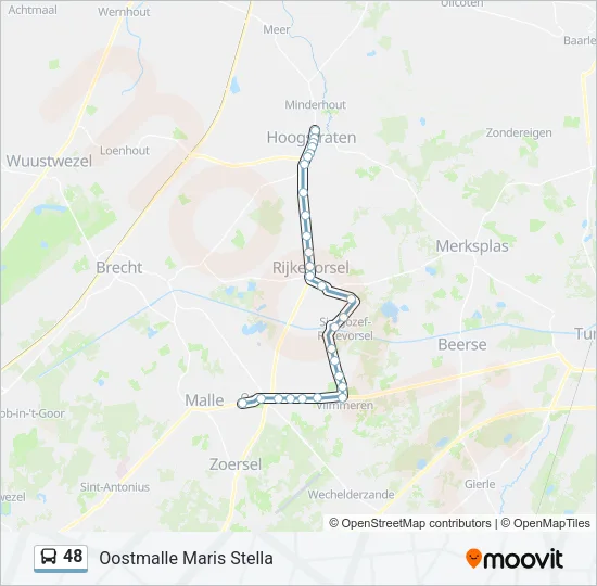 48 Bus Line Map