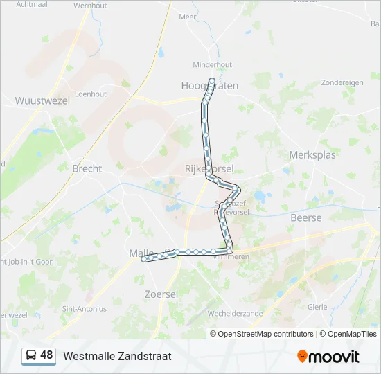 48 Bus Line Map