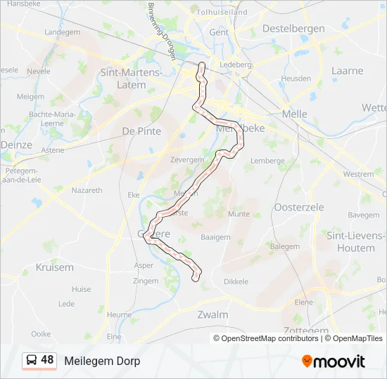 48 Bus Line Map