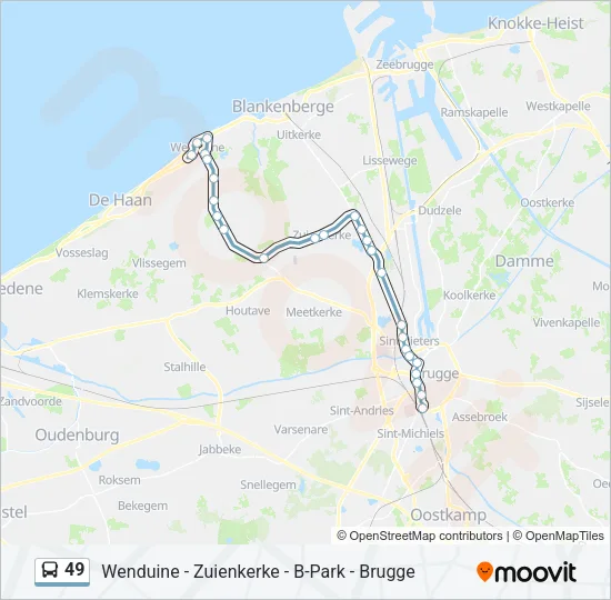 49 Bus Line Map