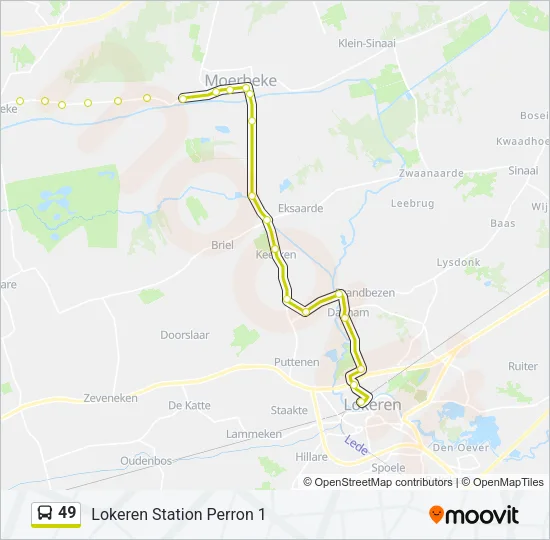 49 Bus Line Map