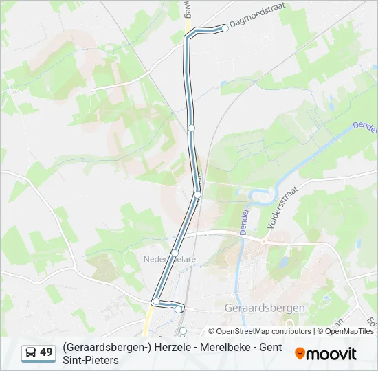 49 Bus Line Map