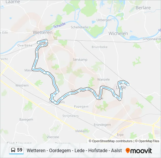 59 Bus Line Map