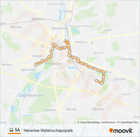 5A Bus Line Map