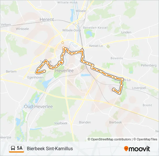5A Bus Line Map