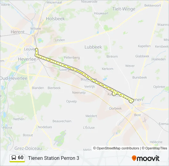 60 Bus Line Map