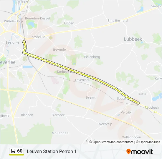 60 Bus Line Map